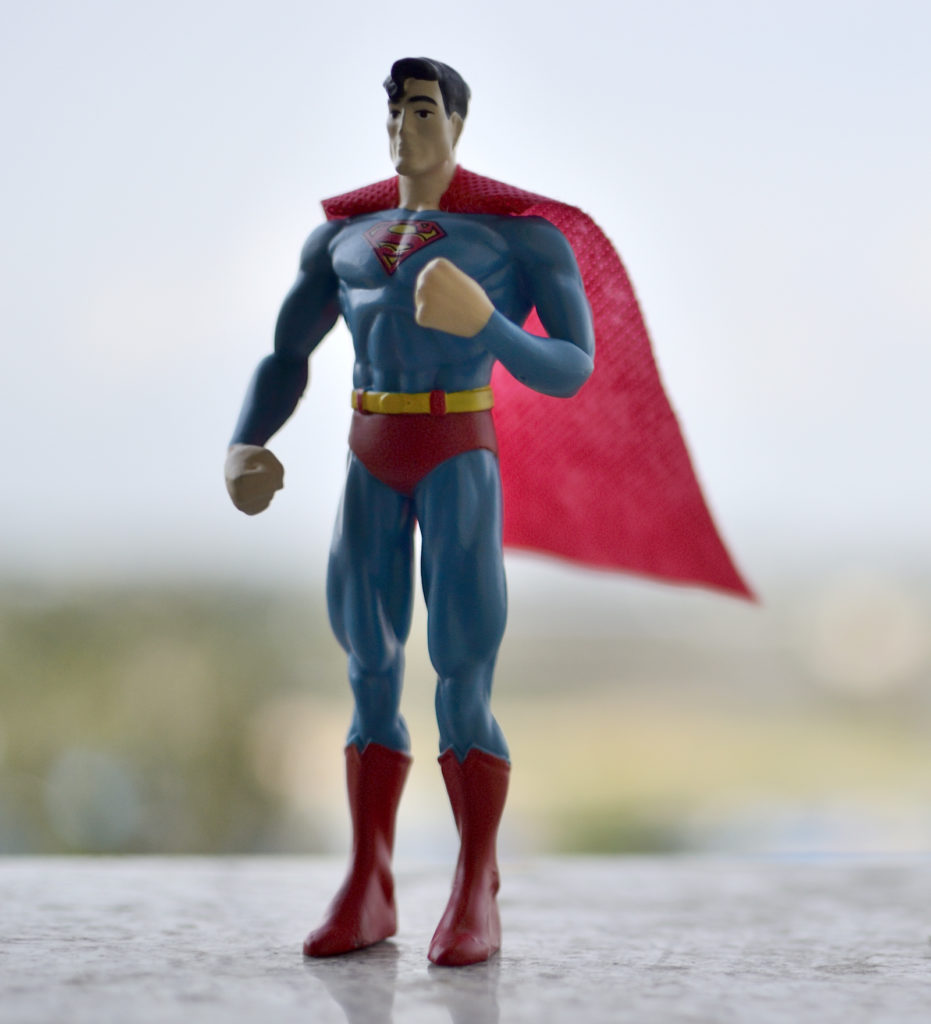 Bendable Superman Figure - Toy Photography