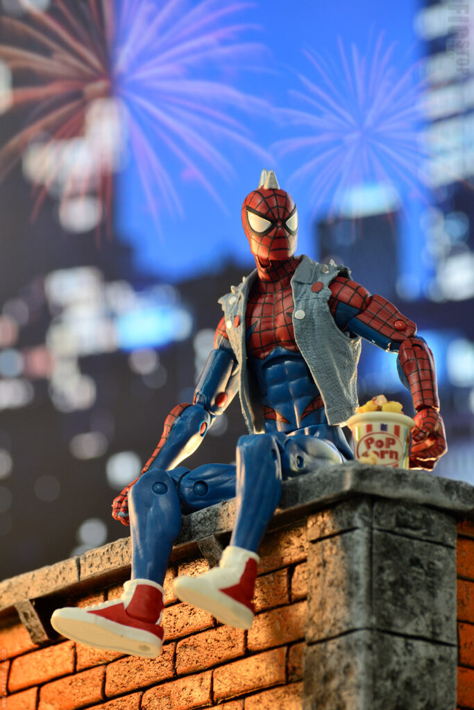 Marvel Legends Spiderpunk - Rooftop Diorama